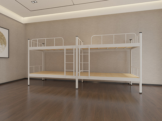 批发双人铁床 单人铁床  双层铁床工厂制作