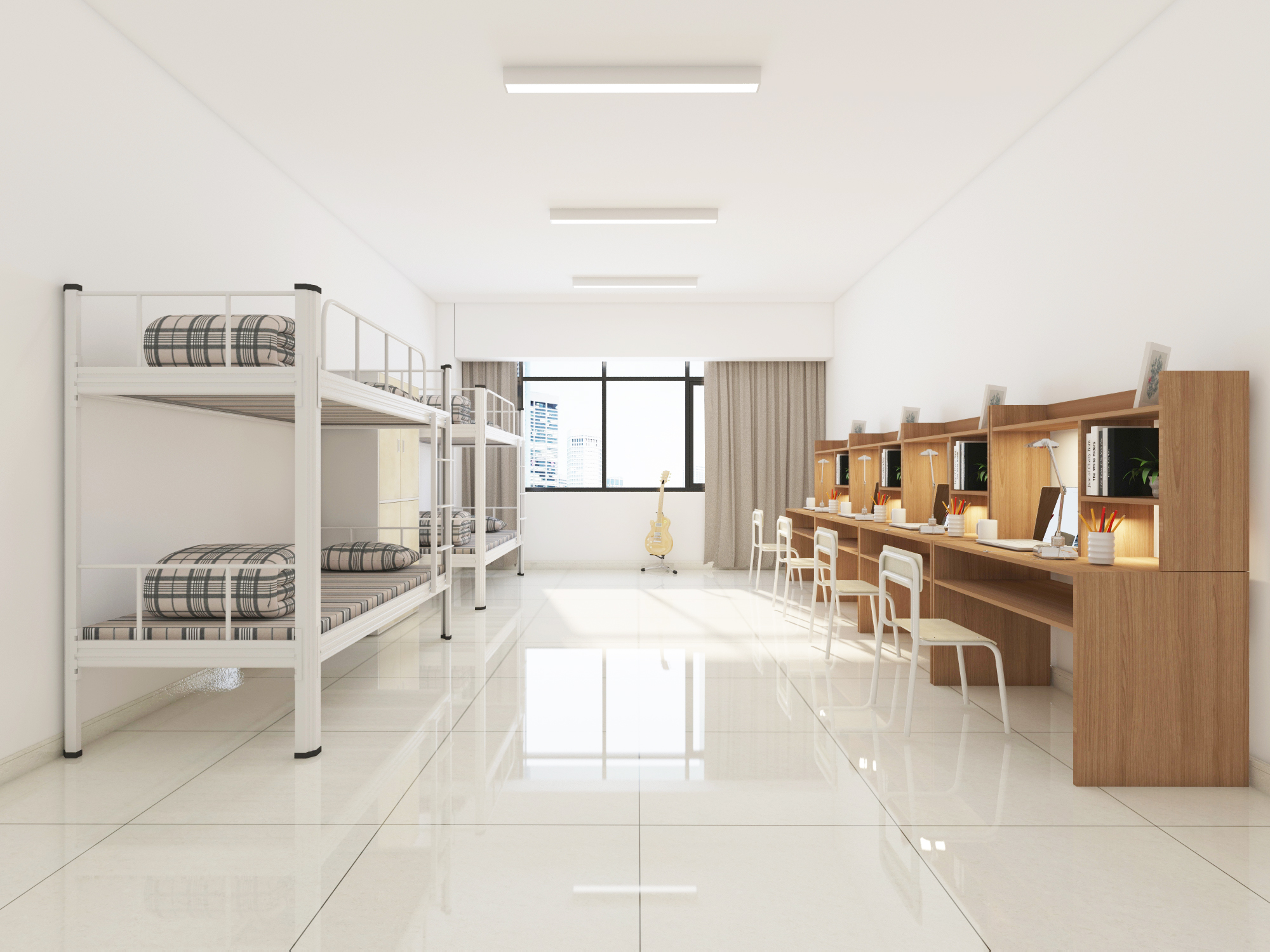 学校宿舍上下铺铁床规格定制厂家