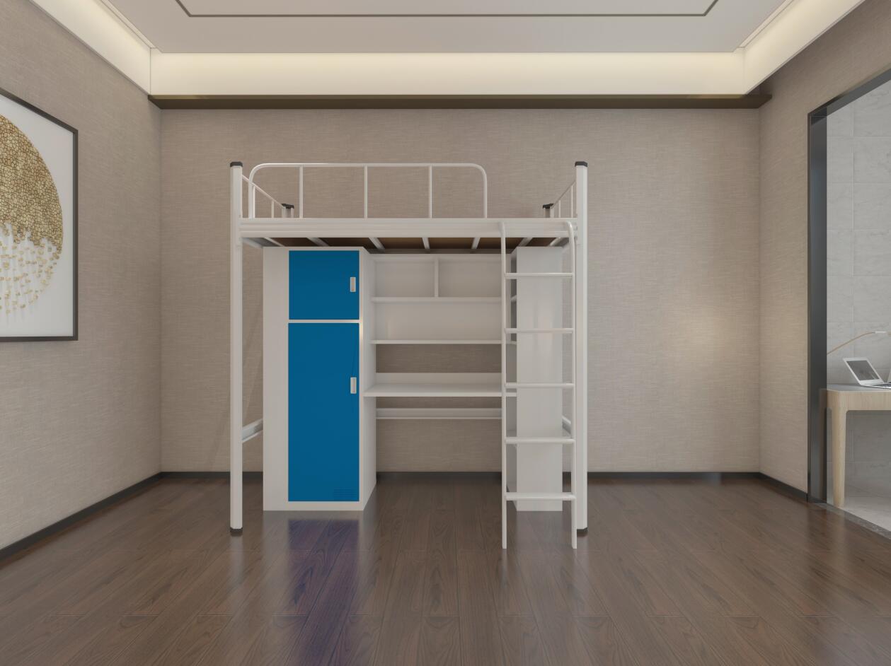 批发单体公寓床 带柜子的公寓床定制