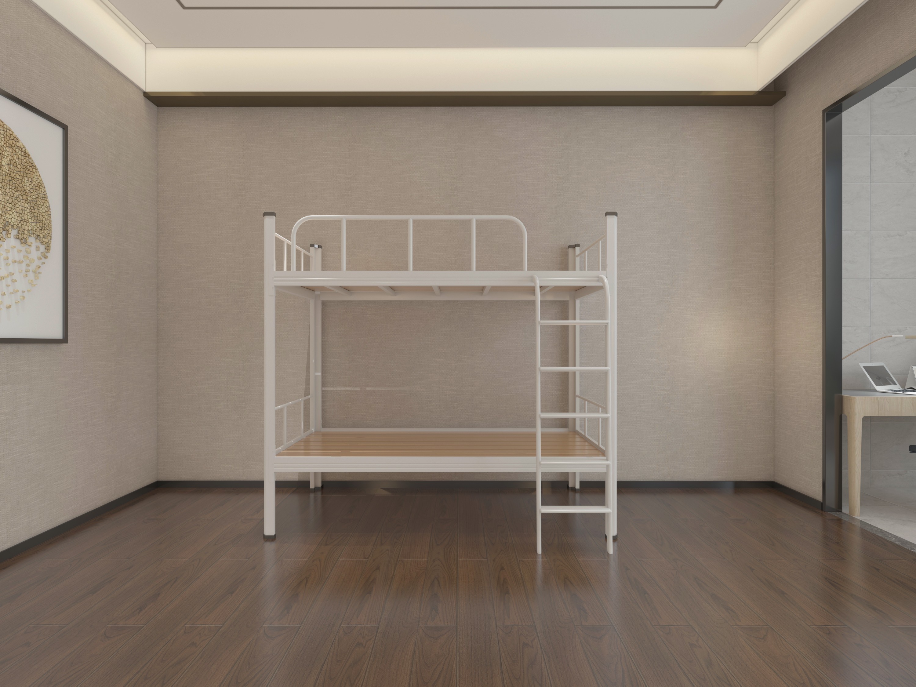 员工宿舍上下铺铁床定制 双层上下铺铁床的价格