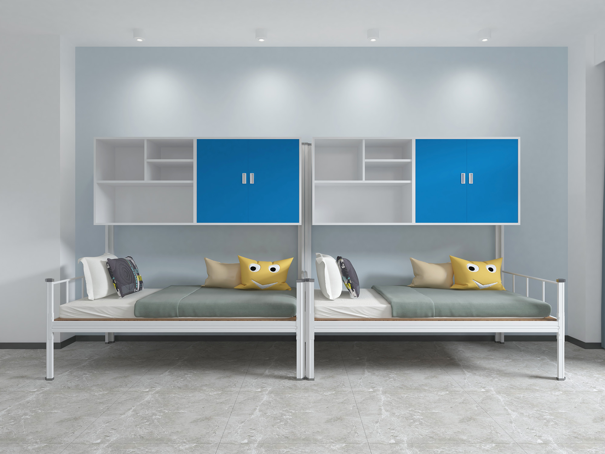 双层铁床宿舍床铺尺寸 双层铁床厂家