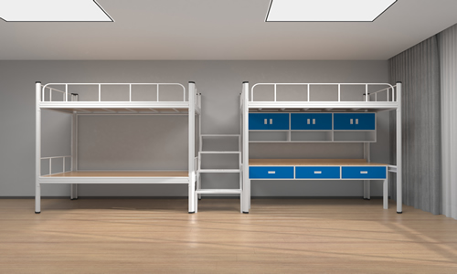 双人双层床款式 公寓床双层床定制厂家