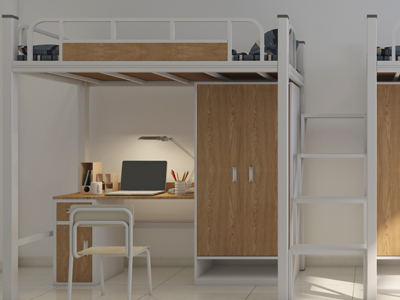 铁制双层床和黄铜双层铁床