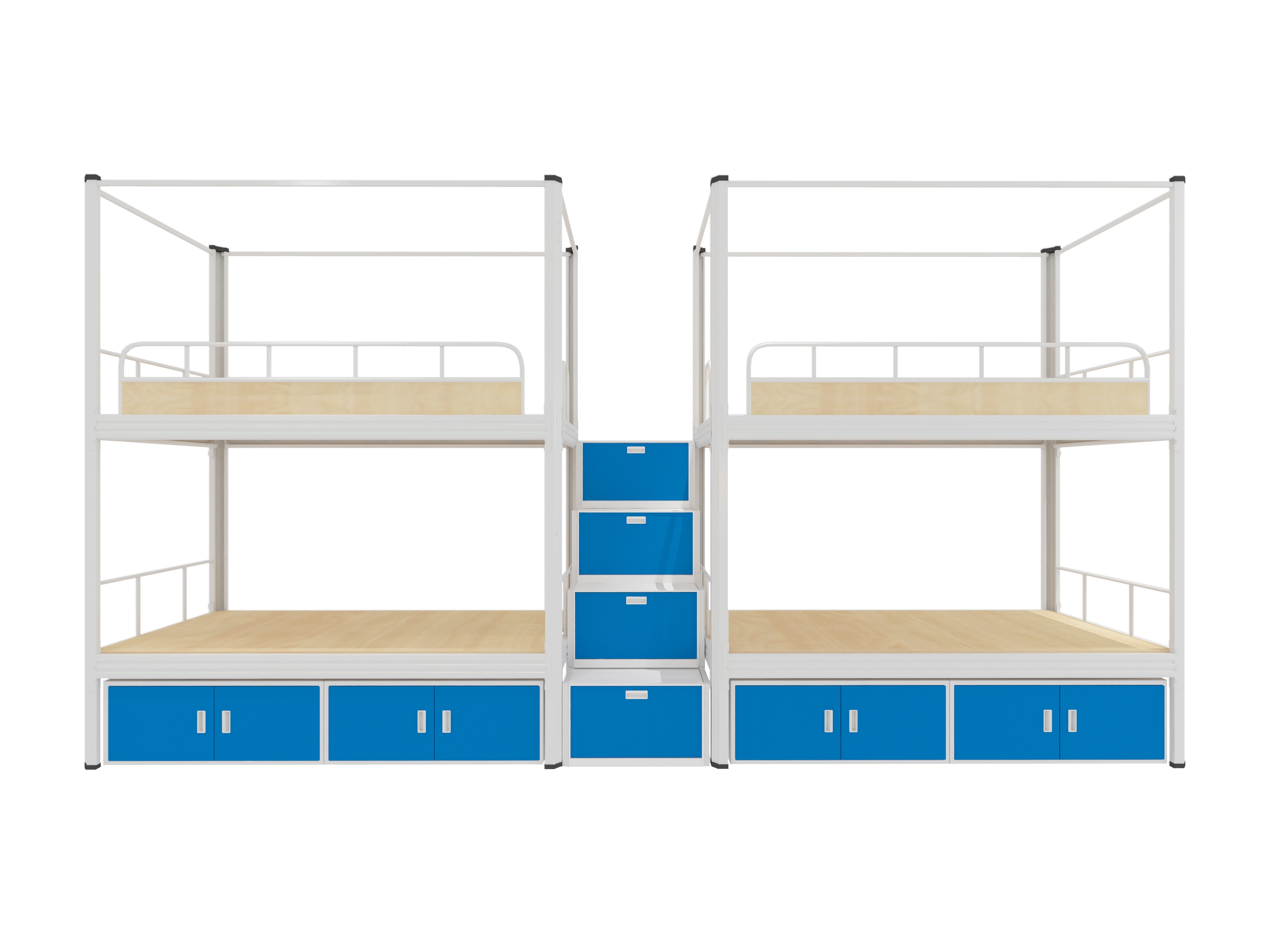 上下铺铁床床底柜可以这么设计