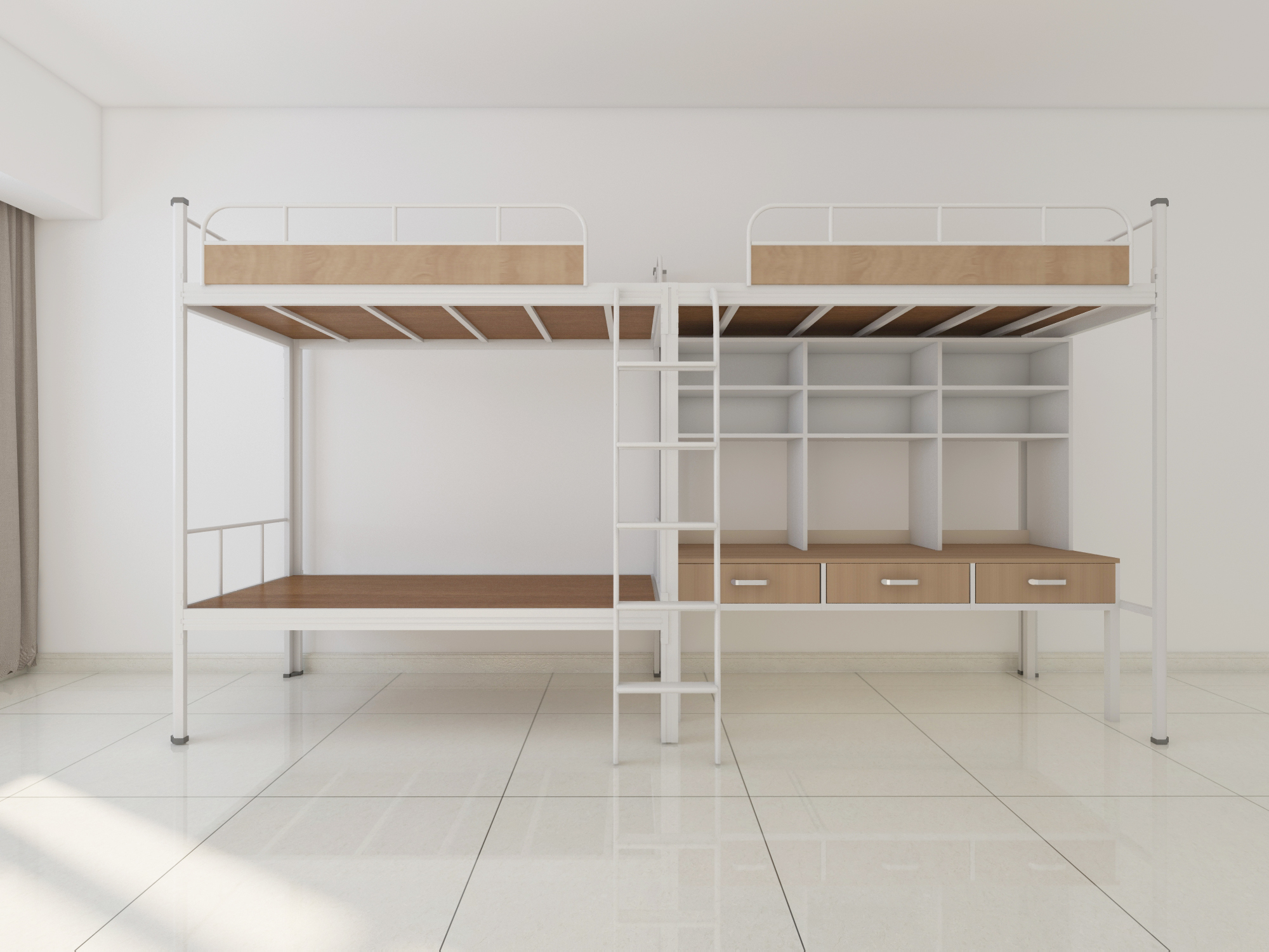 买上下铺铁床送床板吗？