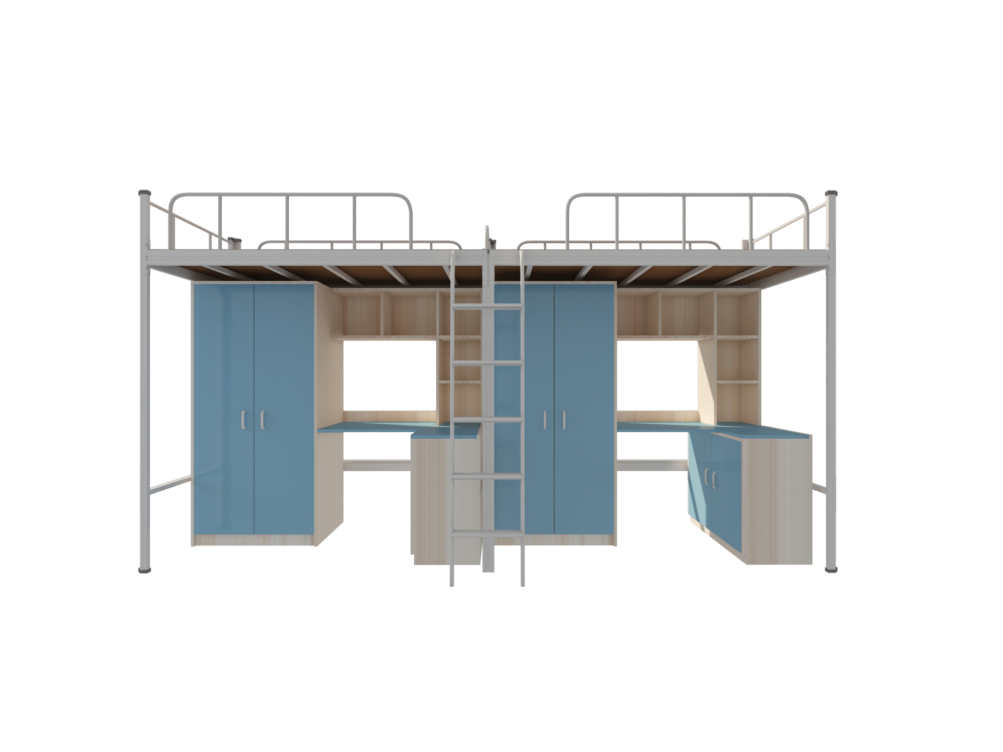 如何在小宿舍里设计双层铁床？