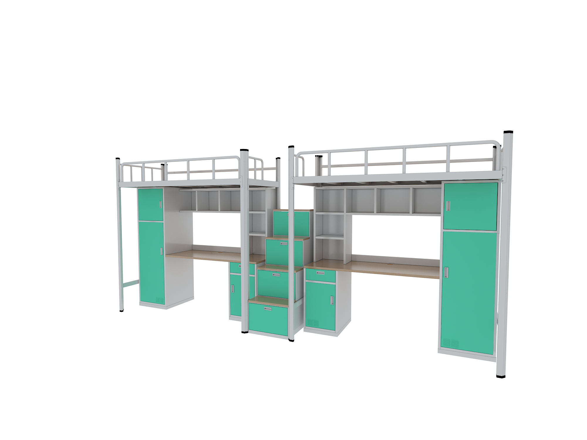 如何在小宿舍里设计双层铁床？