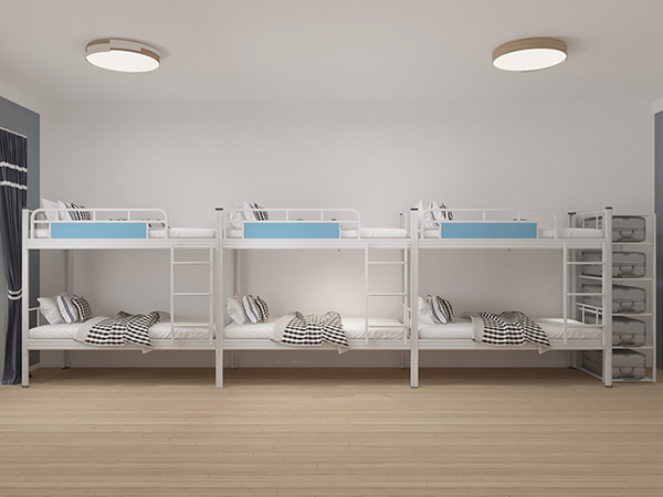 工地宿舍上下铺铁床有响动怎么办？