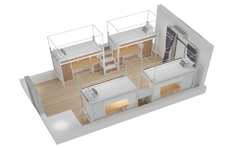 选择合适的上下铺铁床睡觉
