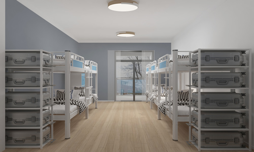 哪里有双层铁床设计图？