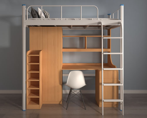 工地用的双层铁床是什么样子？