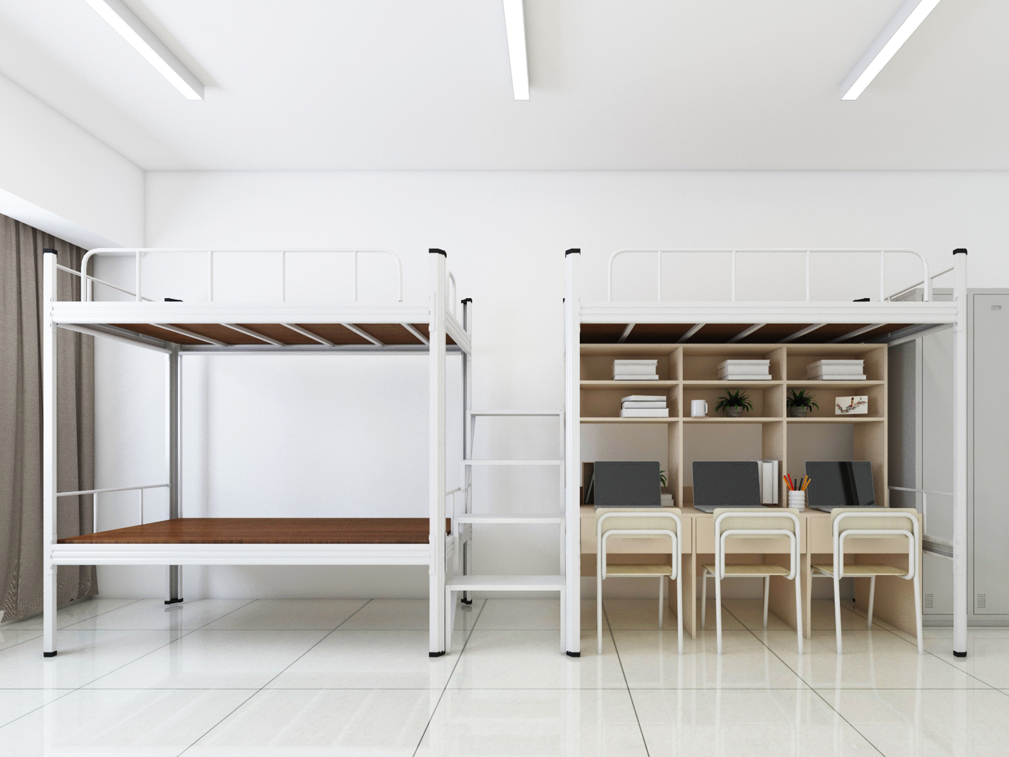 宿舍铁床下铺多高比较好？