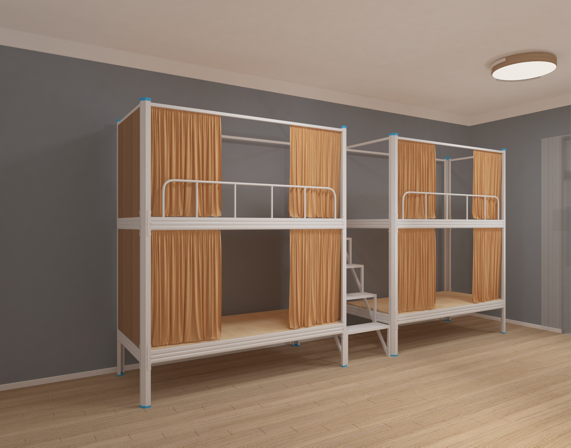 学生宿舍床床帘怎么装?