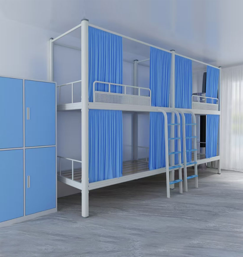 两连体双层铁床带床帘好用吗？